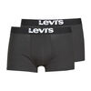 Boxers Levis MEN SOLID TRUNK PACK X2 Noir