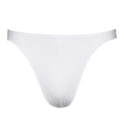 Slips Hom PLUMES MICRO BRIEF Blanc