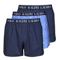 Cale&ccedil;ons Polo Ralph Lauren WOVEN BOXER X3 Bleu