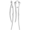 Boucles oreilles Sc Crystal B4238-ARGENT Argent&eacute; Grenoble