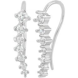 Boucles oreilles Sc Crystal B4201-ARGENT Argent&eacute;