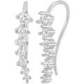 Boucles oreilles Sc Crystal B4201-ARGENT Argent&eacute; Grenoble