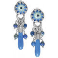 Boucles oreilles Franck Herval Boucles d'oreille poussoir top bleu Grenoble