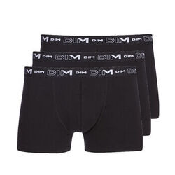 Boxers DIM COTON STRETCH X3 Noir