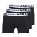 Lingerie homme sur Grenoble : Boxers Jack & Jones SENSE X3 Noir
