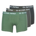 Lingerie homme sur Grenoble : Boxers G-Star Raw CLASSIC TRUNK CLR 3 PACK Vert