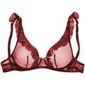Triangles / Sans armatures Lascana Soutien-gorge armatur&eacute; voile Sexy Rouge