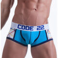 Boxers Code 22 Shorty Abstract Code22 Bleu