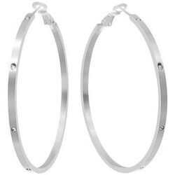 Boucles oreilles Sc Crystal B1740-ARGENT Argent&eacute;