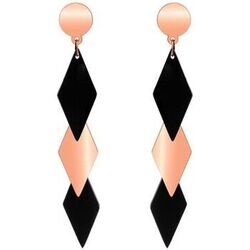 Boucles oreilles Sc Crystal B1816-ORROSE Dor&eacute;