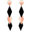 Boucles oreilles Sc Crystal B1816-ORROSE Dor&eacute;