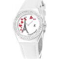 Montre Sc Crystal MF316-COEURS-TE-BRACELET006-BLANC