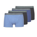 Boxers Athena BASIC COTON X4 Bleu