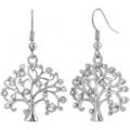 Boucles oreilles Sc Crystal B2037-ARGENT-BO Argent&eacute; Grenoble
