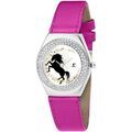 Femmes sur Grenoble : Montre Sc Crystal MF316-LICORNE+BRACELET006-FUSHIA