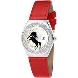 Montre Sc Crystal MF316-LICORNE+BRACELET006-ROUGE