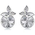 Boucles oreilles Sc Crystal B1280-BO-CRYS Argent&eacute; Grenoble