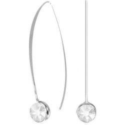 Boucles oreilles Sc Crystal BS135-CRYS Argent&eacute;