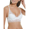Triangles / Sans armatures Selmark Soutien-gorge triangle semi bralette Jolie mariage Blanc