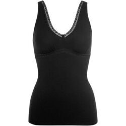 Maillots de corps Lisca Caraco d&eacute;bardeur sans armatures INES Noir