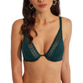 Triangles / Sans armatures Selmark Soutien-gorge triangle semi bralette Flavia Vert
