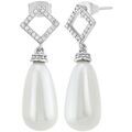 Boucles oreilles Sc Crystal B2958-ARGENT Argent&eacute; Grenoble