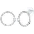 Boucles oreilles Sc Crystal B3131-ARGENT Argent&eacute; Grenoble