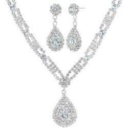 Parures Sc Crystal B3160-ARGENT Argent&eacute;