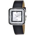 Femmes sur Grenoble : Montre Sc Crystal MF441-DIAMANT-CUIR Argent&eacute;