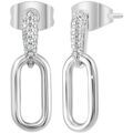 Boucles oreilles Sc Crystal B3102-ARGENT Argent&eacute; Grenoble