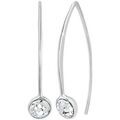 Boucles oreilles Sc Crystal B3149-ARGENT-CRYS Argent&eacute;