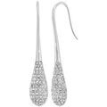 Boucles d'oreille sur Grenoble : Boucles oreilles Sc Crystal B3191-ARGENT Argent&eacute;