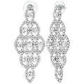 Boucles oreilles Sc Crystal B1264 Argent&eacute;
