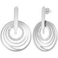 Boucles oreilles Sc Crystal B3219-ARGENT Argent&eacute;