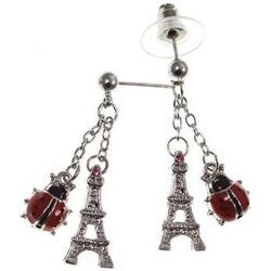 Boucles oreilles Sc Crystal BP026 Argent&eacute;