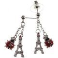 Boucles oreilles Sc Crystal BP026 Argent&eacute; Grenoble