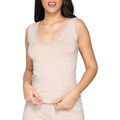 Maillots de corps Luna Splendida Top sans manches col V Cotton Touch Splendida Beige