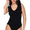 Maillots de corps Luna Splendida Top sans manches col V Cotton Touch Splendida Noir