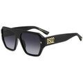 Lunettes sur Grenoble : Lunettes de soleil Dsquared D2 0128/S Lunettes de soleil, Noir/Gris, 58 mm