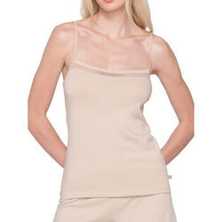 Maillots de corps Luna Splendida Caraco fines bretelles Cotton Touch Splendida Beige