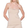 Maillots de corps Luna Splendida Caraco fines bretelles Cotton Touch Splendida Beige