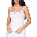 Autres types de lingerie sur Grenoble : Maillots de corps Luna Splendida Caraco fines bretelles Cotton Touch Splendida Blanc