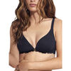 Triangles / Sans armatures Selmark Soutien-gorge d&eacute;collet&eacute; profond sans armatures Nicole Noir