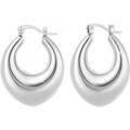 Boucles oreilles Sc Crystal B4013-ARGENT Argent&eacute;