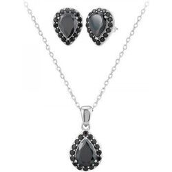 Parures Sc Crystal B3306-ARGENT-NOIR