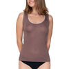 Maillots de corps Luna Splendida Top d&eacute;bardeur Cashmere Touch Splendida Marron