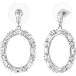 Boucles oreilles Sc Crystal B3400-ARGENT Argent&eacute;