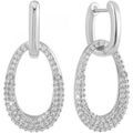 Boucles oreilles Sc Crystal B3401-ARGENT Argent&eacute;