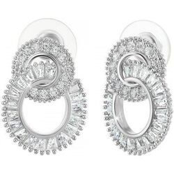 Boucles oreilles Sc Crystal B3402-ARGENT Argent&eacute;