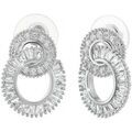 Boucles oreilles Sc Crystal B3402-ARGENT Argent&eacute;